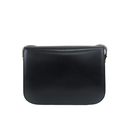 CELINE Horse Carriage Shoulder bag Black Vintage cwij46