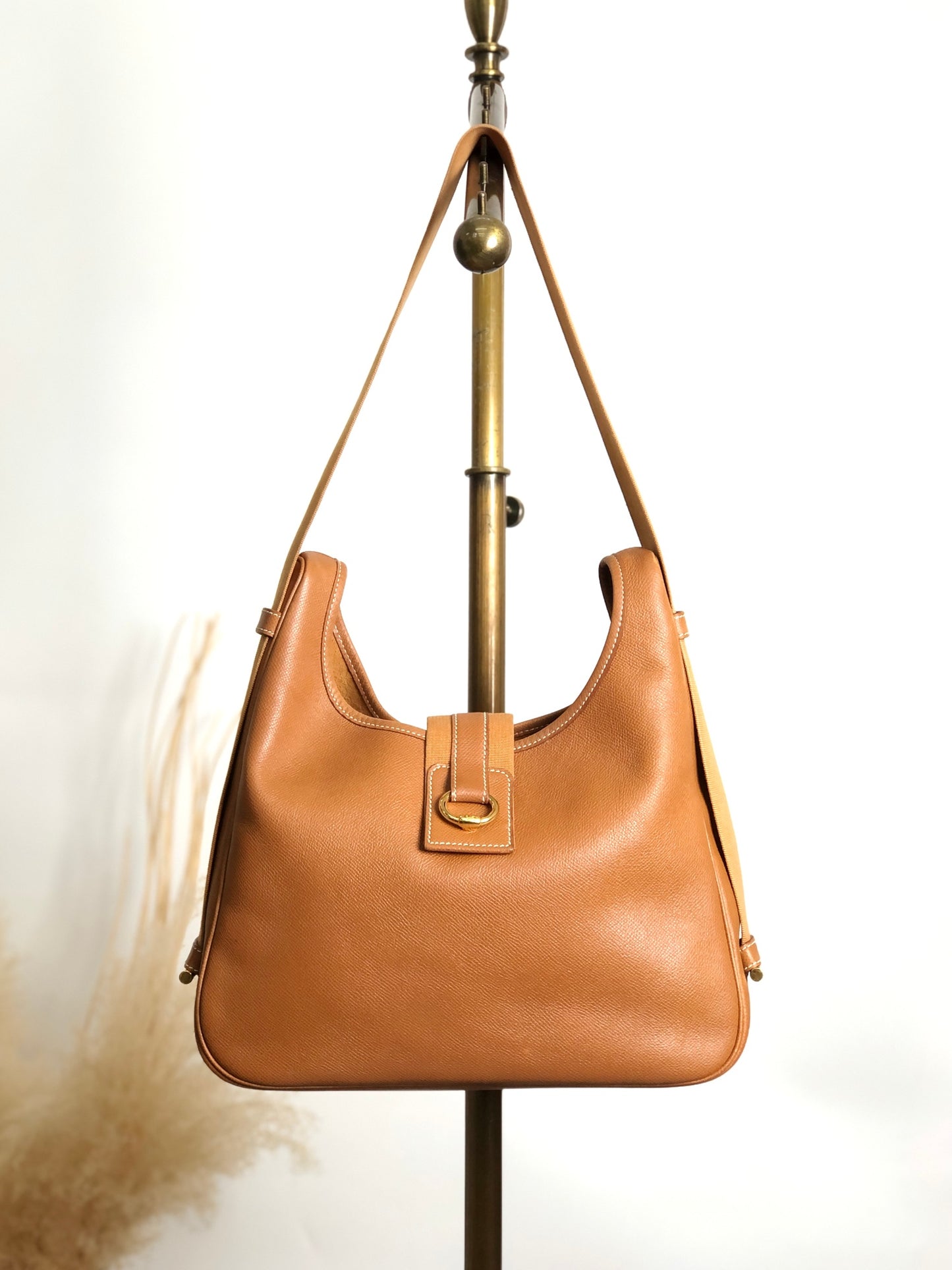 HERMES Shoulder bag Camel Vintage 7u7pah