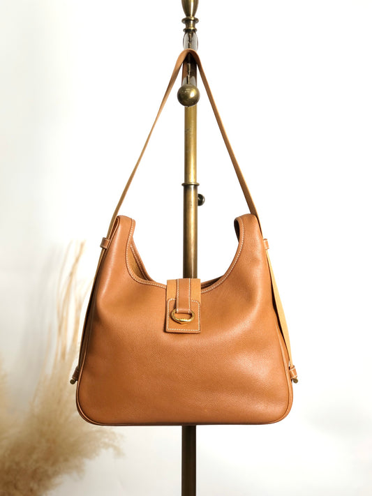 HERMES Shoulder bag Camel Vintage 7u7pah