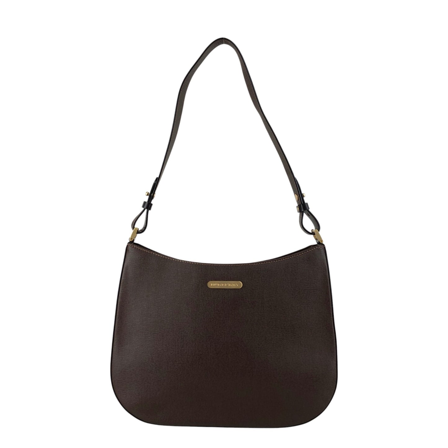 BURBERRY Logo Shoulder bag Brown Vintage 87xjxe