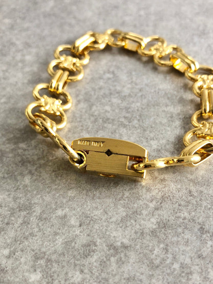 CELINE Triomphe Bracelet Gold Vintage vxnjir