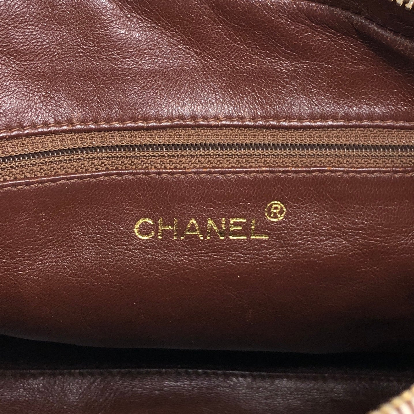 CHANEL Matelasse Coco Mark Shoulder bag Brown Vintage 4u7hig