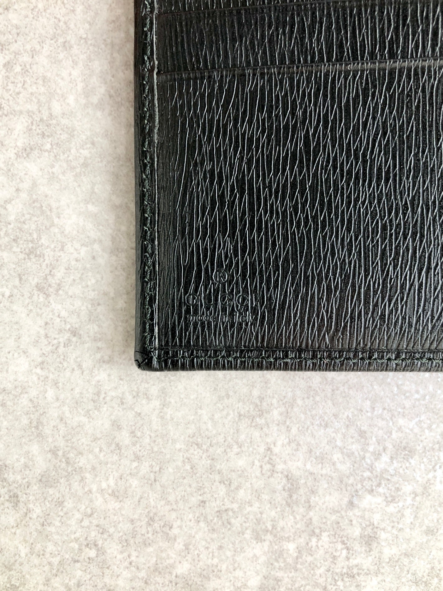 GUCCI Jackie Folded Wallet Black 035・3661・2169 Vintage p7c8tb