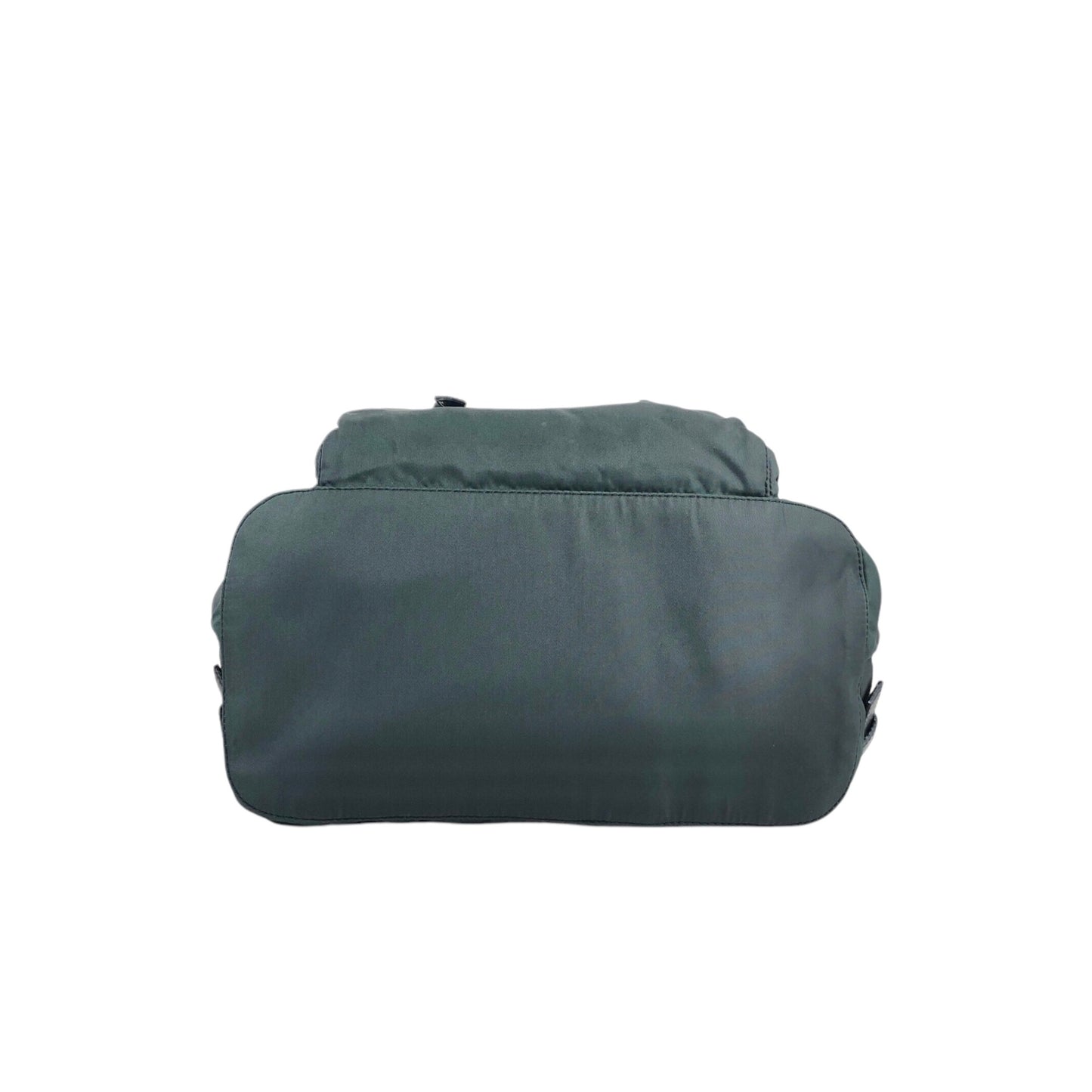 PRADA Tessuto Triangle Logo Bucket bag Green Vintage nxdhfi