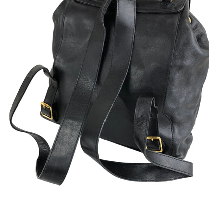 GUCCI Bamboo Double Pocket Backpack Black Vintage 3ug5ej