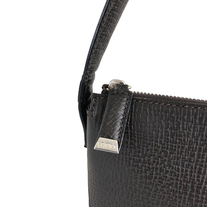 LOEWE Logo Leather Shoulder bag Brown Vintage spf3af