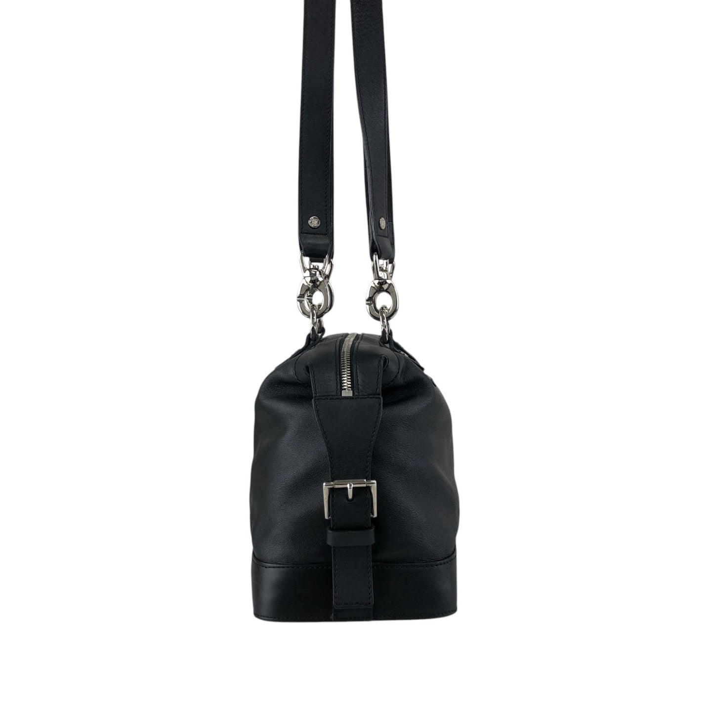 CELINE Blason Shoulder bag Black Vintage ftjas7
