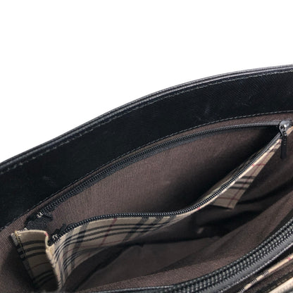 BURBERRY Logo Totebag Black Vintage ykuyii