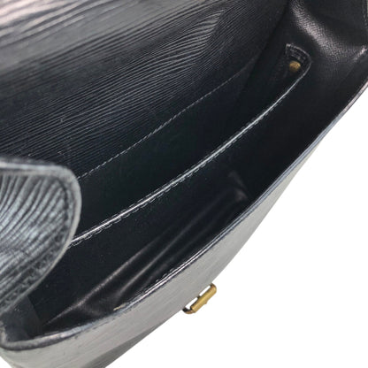LOUIS VUITTON ルイヴィトン エピ  ショルダーバッグ ブラック LV レザー フロントバックル ipzw8h