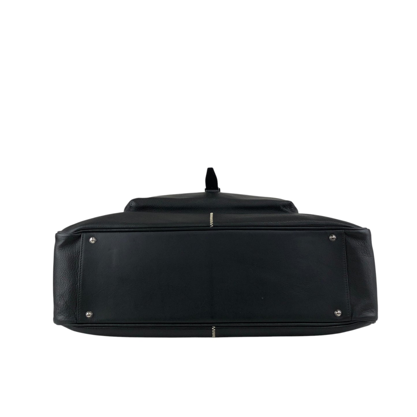 BURBERRY Front Buckle Shoulder bag Black Vintage tpmx3y