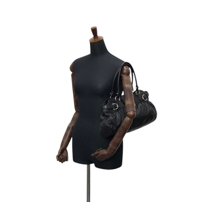 Salvatore Ferragamo Gancini Handbag Black Vintage 5aexwa