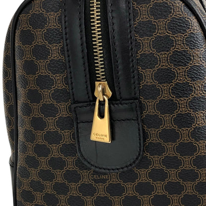 CELINE Macadam Blason Two-way Handbag Shoulder bag Boston bag Black Vintage a68hfi
