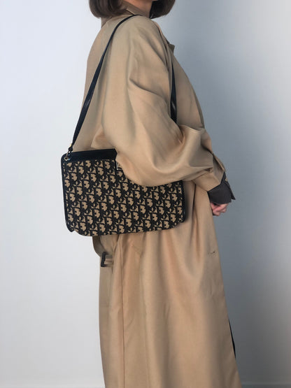 Christian Dior Trotter Shoulder bag Navy Vintage 57rizh