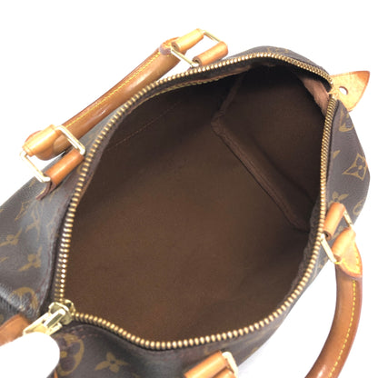 LOUIS VUITTON Monogram Small Boston bag Handbag Brown Vintage szn2aw