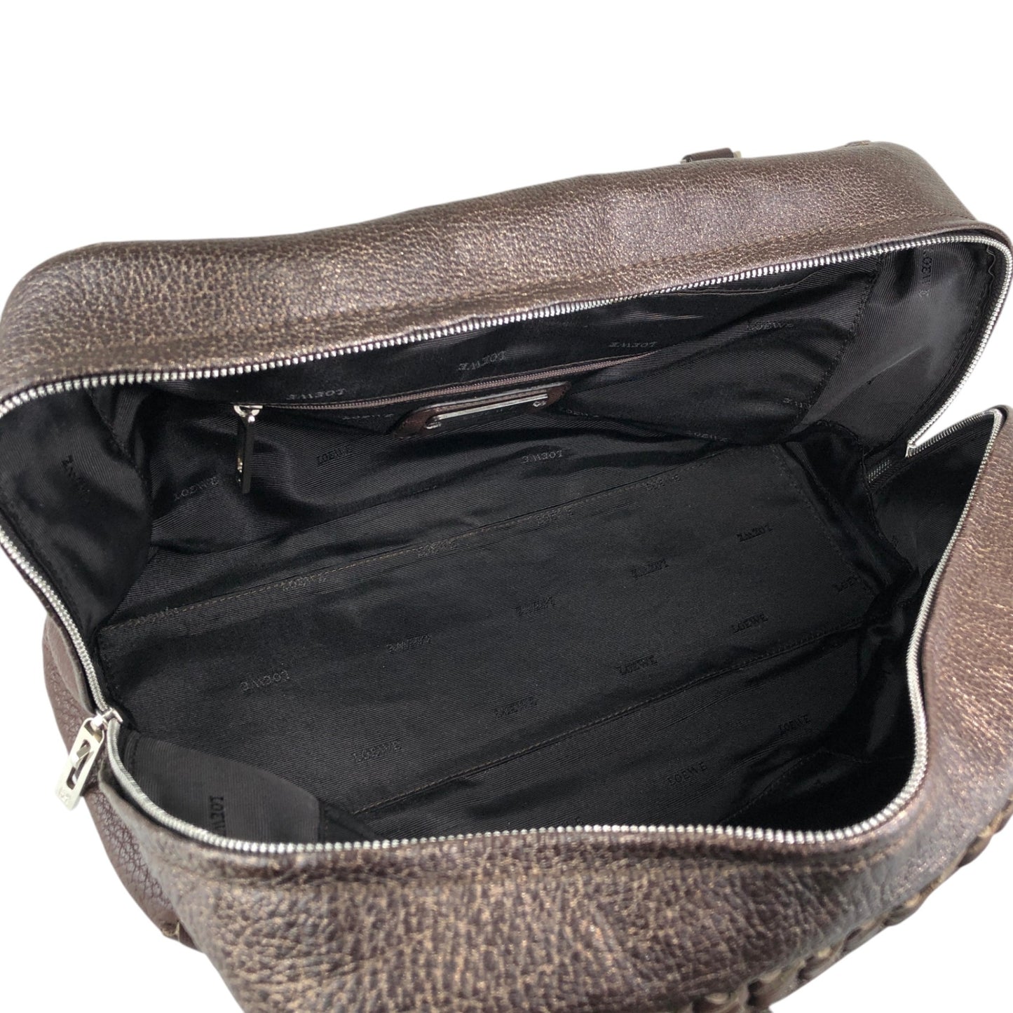 LOEWE Amazona28 Anagram Handbag Boston bag Brown Vintage hyvv3u