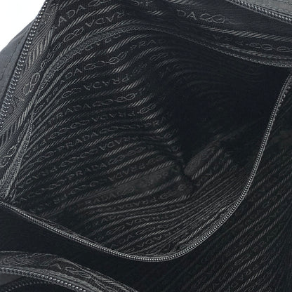 PRADA Triangle Logo Nylon Shoulder bag Black Vintage rm8y87
