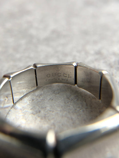 GUCCI Bamboo Ring Silver 925SILVER Vintage tsaeu6