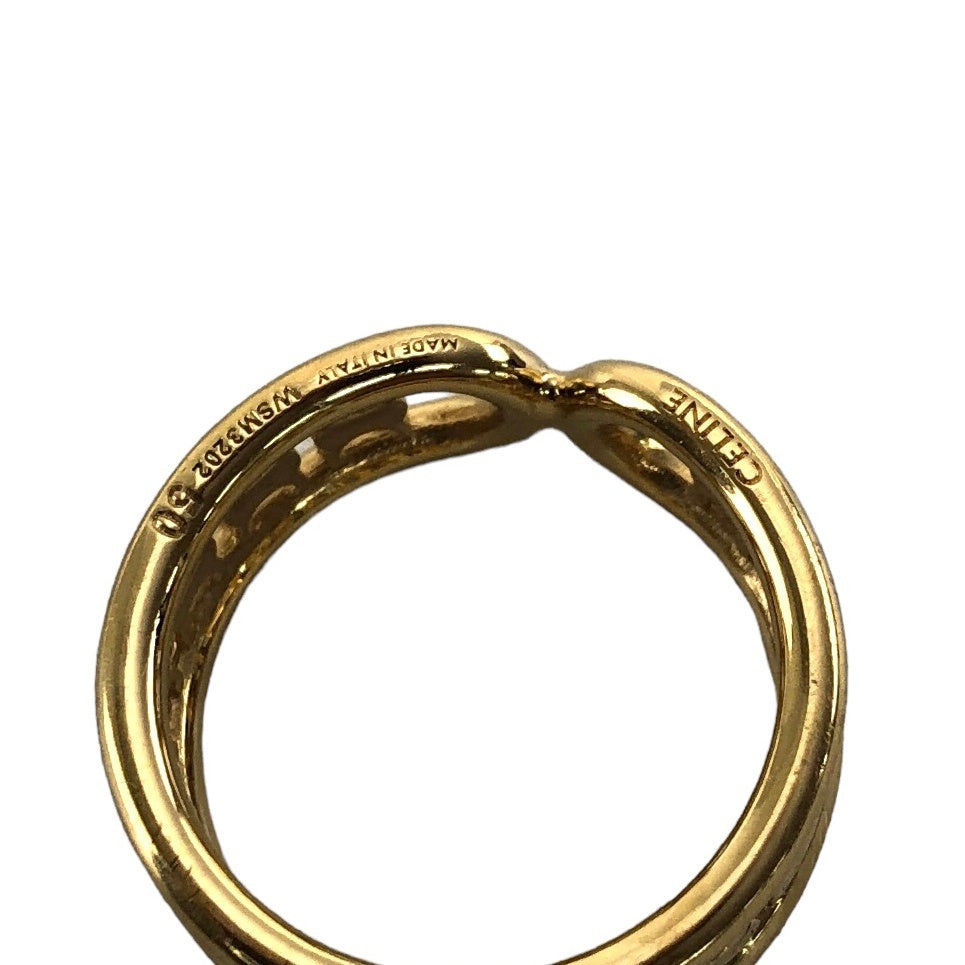 CELINE Triomphe Ring Gold Vintage ympmjc