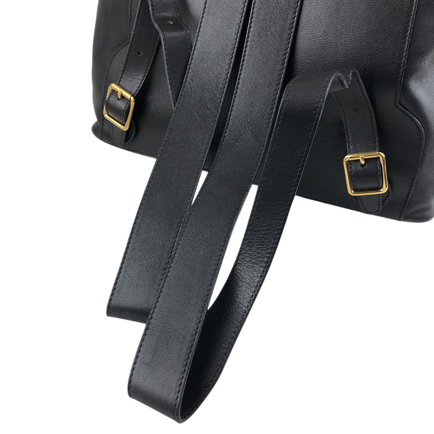 GUCCI Bamboo Backpack Black Vintage 38shhu