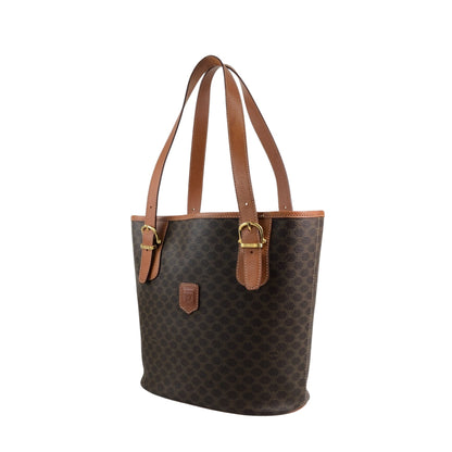 CELINE Macadam Blason Totebag Brown Vintage 53y3ej