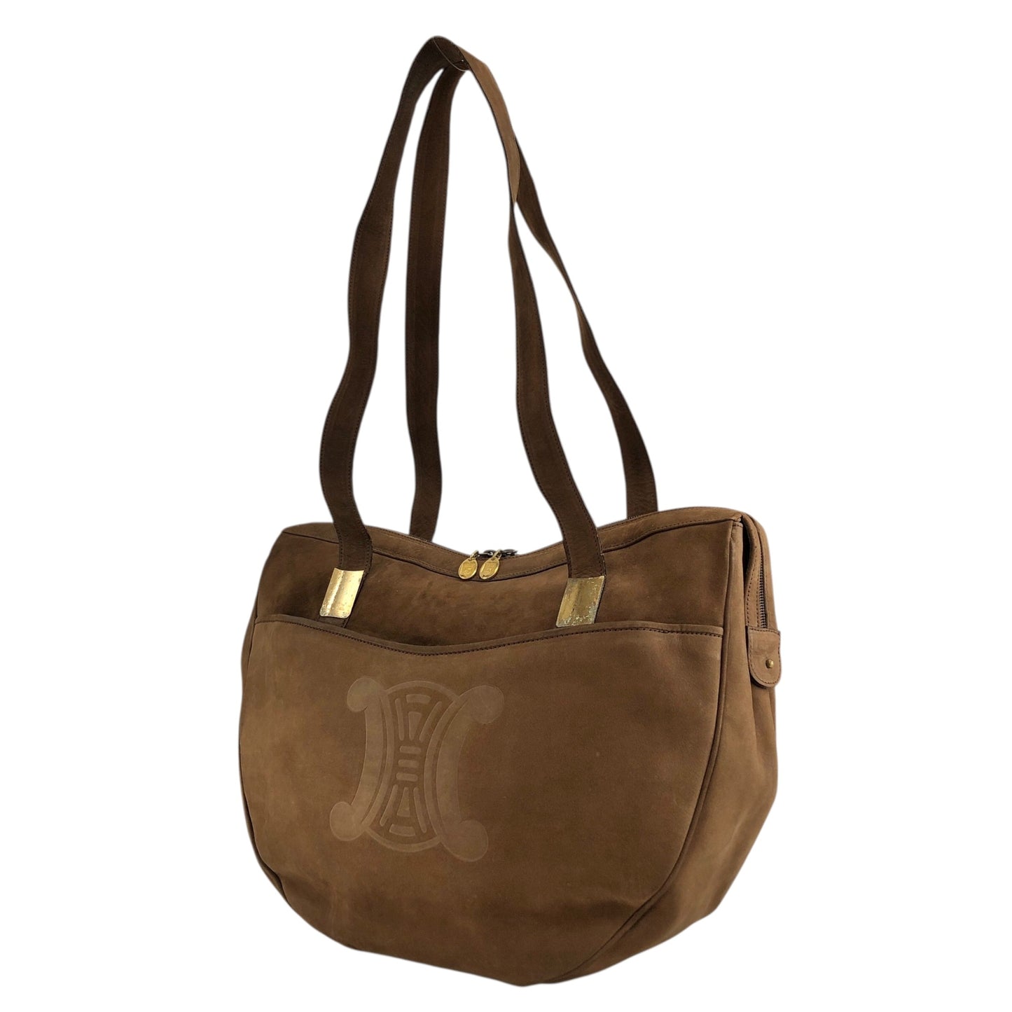 CELINE Blason Totebag Brown Vintage ntekc4