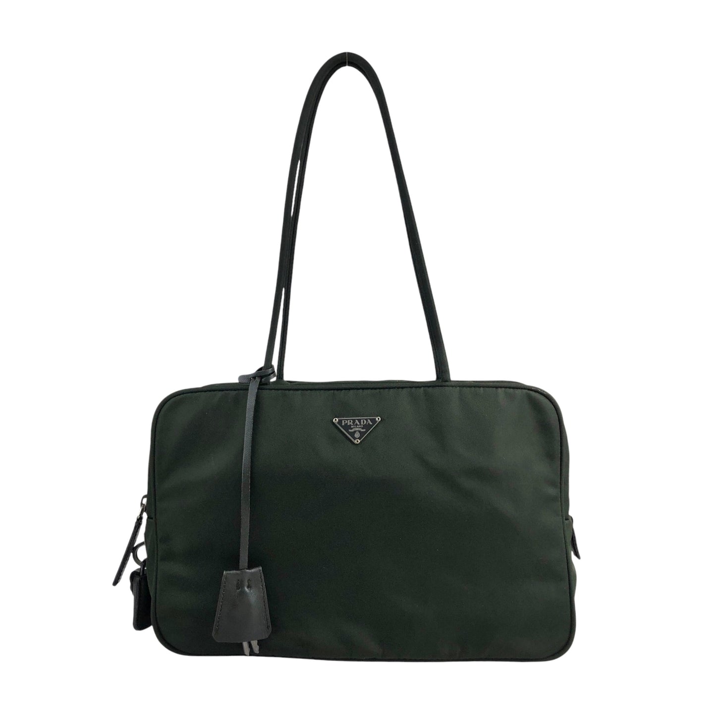 PRADA Tessuto Triangle Logo Padlock Khaki Vintage nxydgr