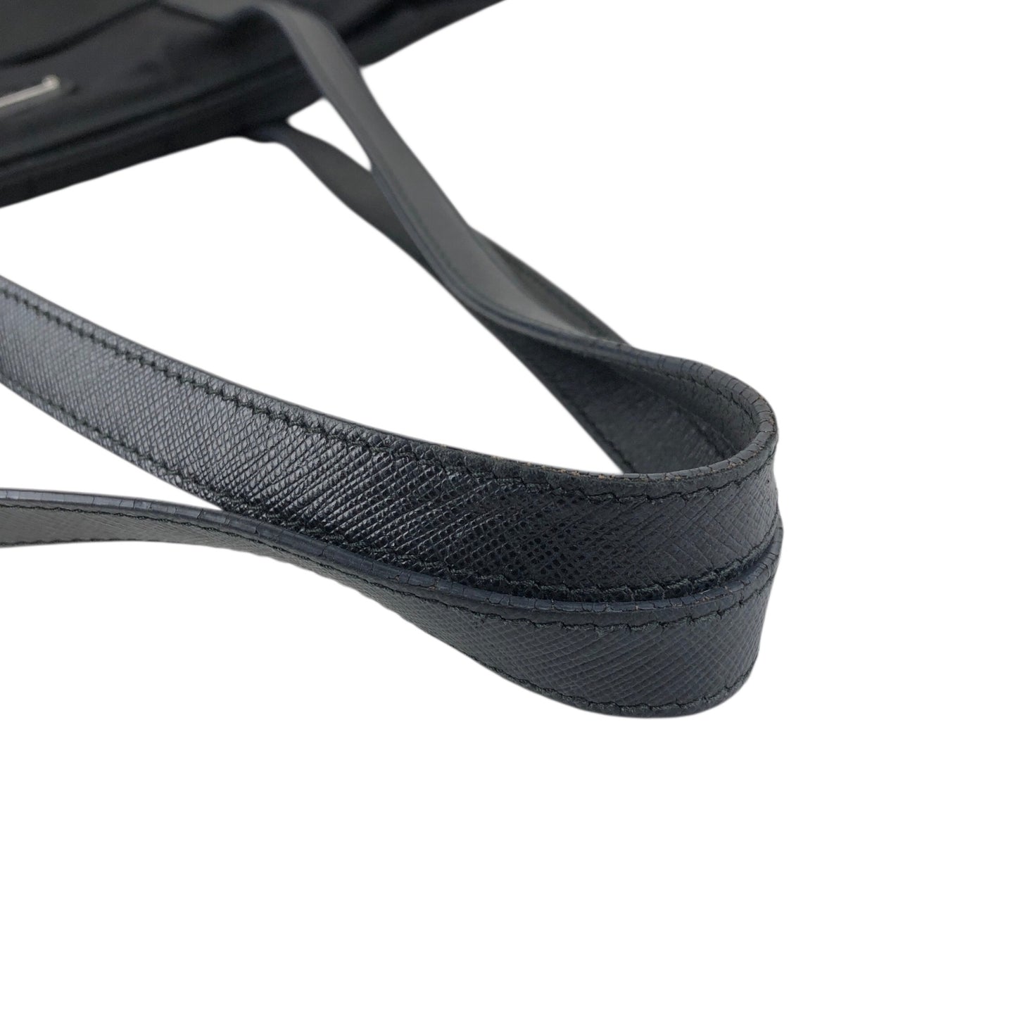 PRADA Tessuto Triangle Logo Totebag Black Vintage 3zhhwr