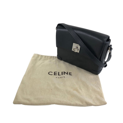 CELINE Gancini Shoulder bag Black Vintage zrwxe4