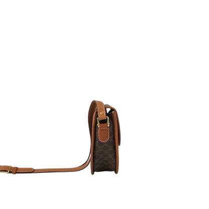CELINE Macadam Blason Shoulder bag Brown Vintage mdu8r7