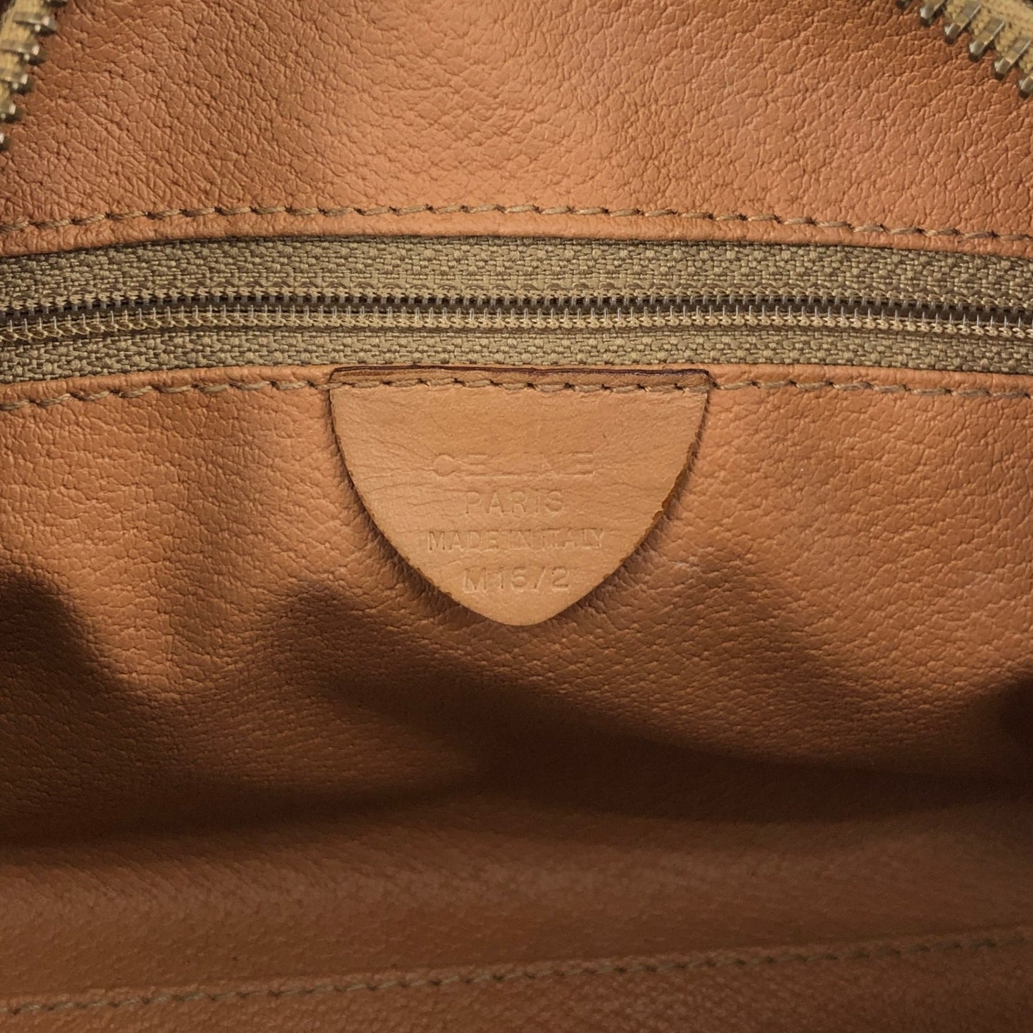 CELINE Macadam Blason Two-way Small Boston bag Shoulder bag Brown Vintage abbsfv