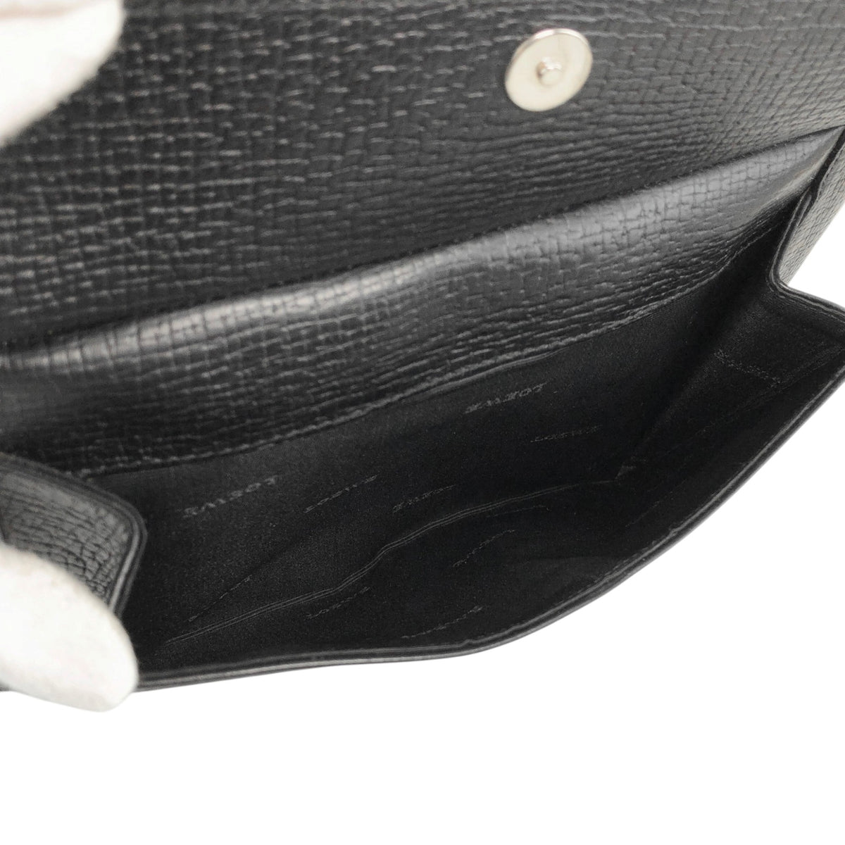LOEWE Logo Embossed Handbag Black Vintage xvn4mm