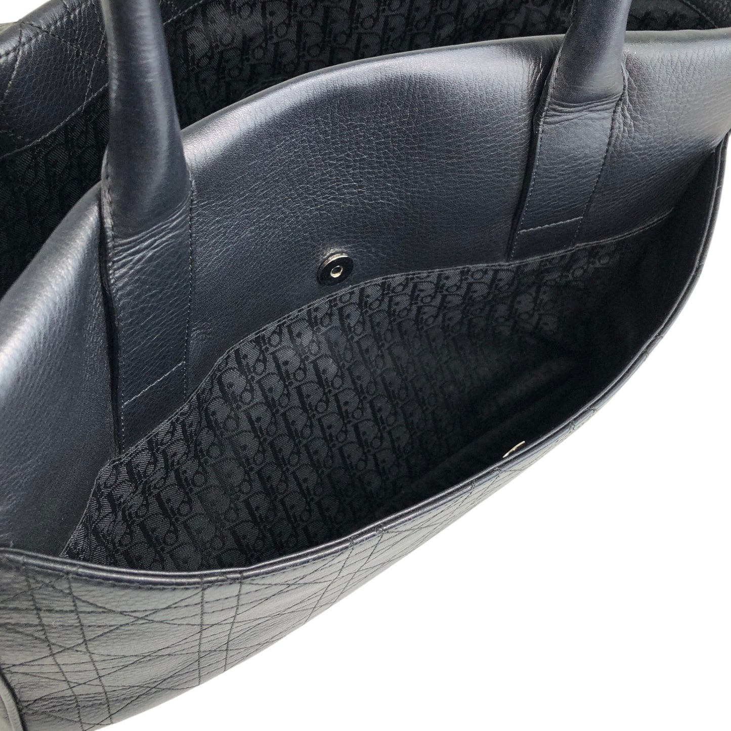 Christian Dior D Motif Totebag Black Vintage iiw373