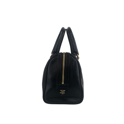CELINE Blason Two-way Boston bag Shoulder bag Black Vintage cju3i5