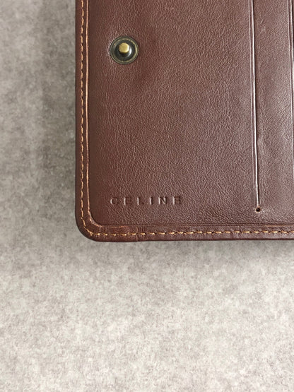 CELINE Paris Macadam Folded Wallet Indigo Vintage zbp5r8