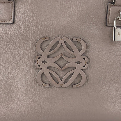 LOEWE Amazona36 Anagram Handbag Boston bag Gray Vintage mhy4fx