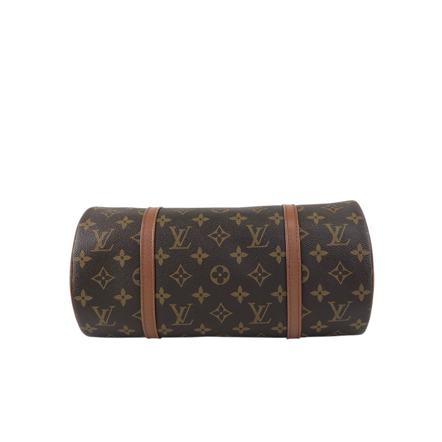 LOUIS VUITTON Monogram Handbag Brown Vintage 4gch42