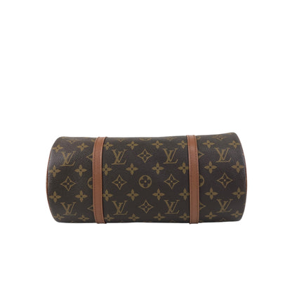 LOUIS VUITTON Monogram Handbag Brown Vintage 4gch42