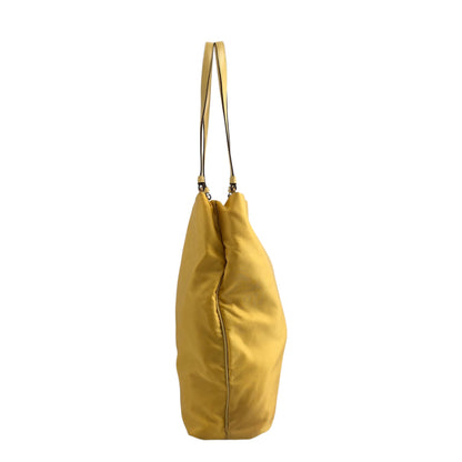 PRADA Triangle Logo Totebag Yellow Vintage gp2htj