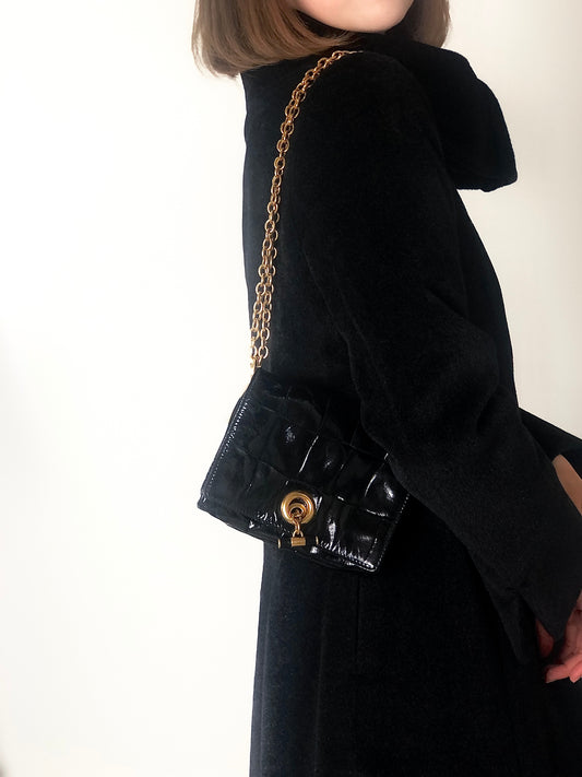 Yves Saint Laurent Chain Shoulder bag Black Vintage rncjip