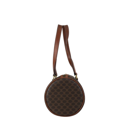 CELINE Macadam Blason Shoulder bag Brown Vintage us8d3n