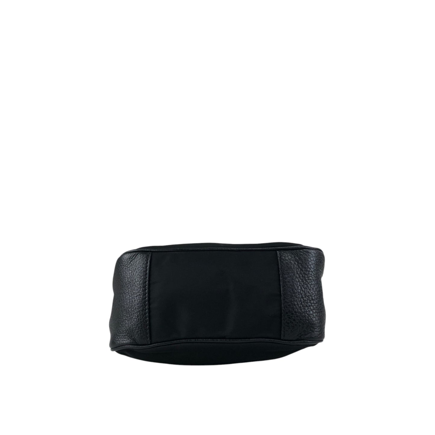 PRADA Triangle Logo Shoulder bag Hobobag Black Vintage ytkjet