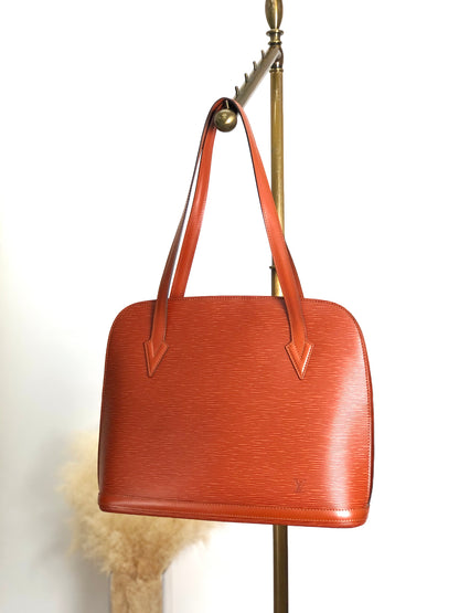 LOUIS VUITTON Epi Totebag Brown Vintage vctdv4