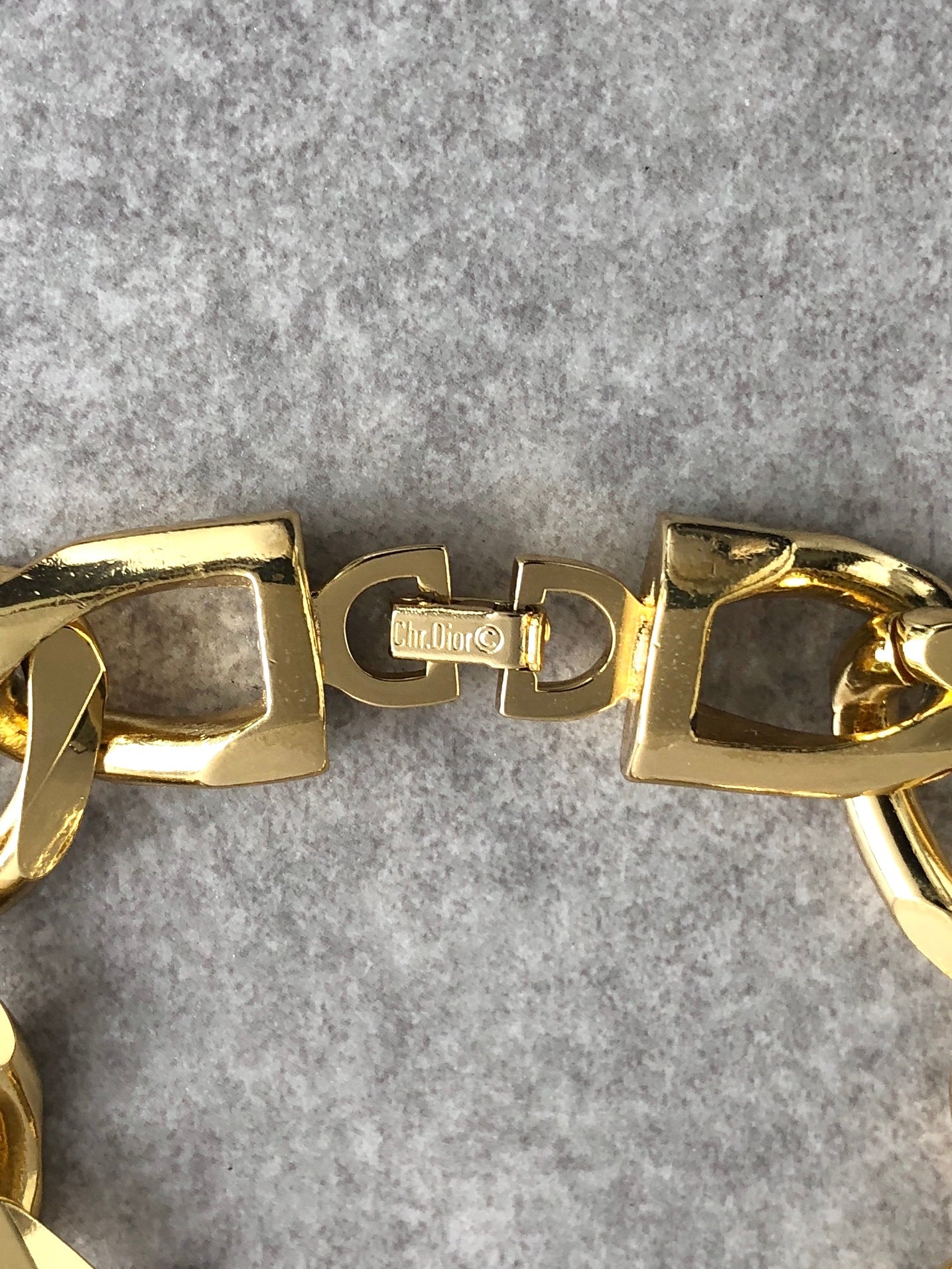 Christian Dior Chain Bracelet Gold Vintage c3u5c2