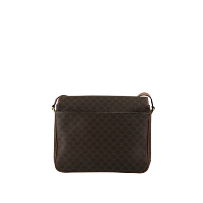 CELINE Macadam Triomphe Shoulder bag Brown Vintage a447fy