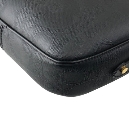 Christian Dior Trotter Round Shoulder bag Black Vintage texmwr