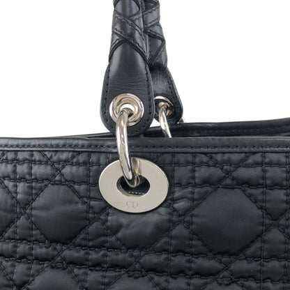 Christian Dior Cannage Charm Totebag Black Vintage ggknav