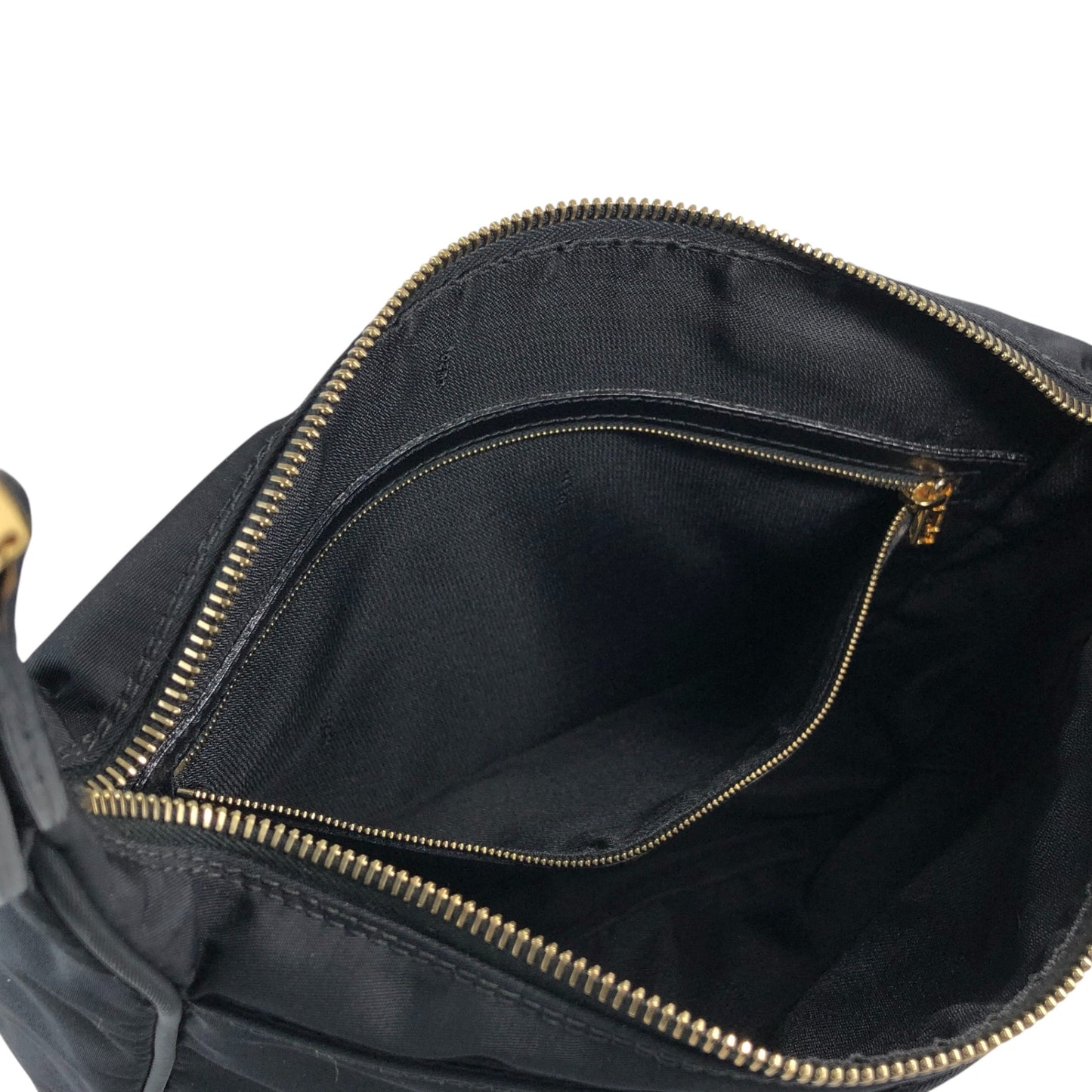 FENDI Logo Shoulder bag Black Vintage 4xxsjx