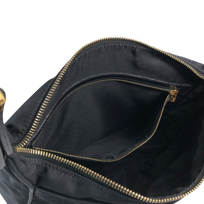 FENDI Logo Shoulder bag Black Vintage 4xxsjx