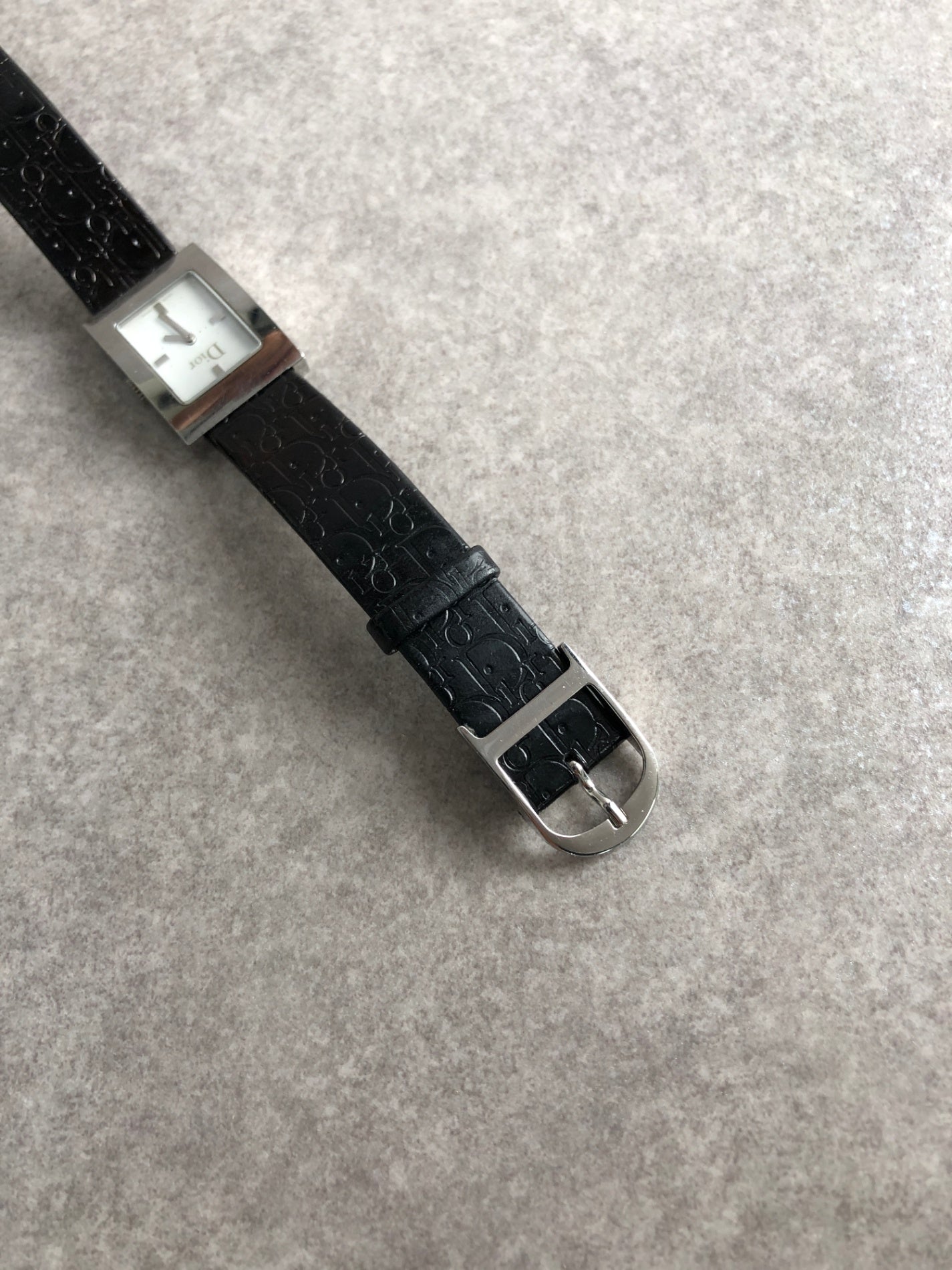 Christian Dior Trotter Quartz Watch Black Vintage pnj63r