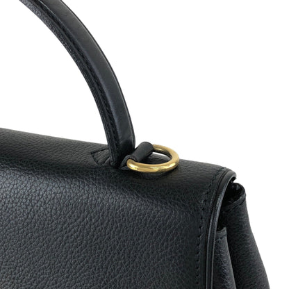 CELINE Toggle Clasp Two-way Handbag Shoulder bag Black Vintage nnb8md